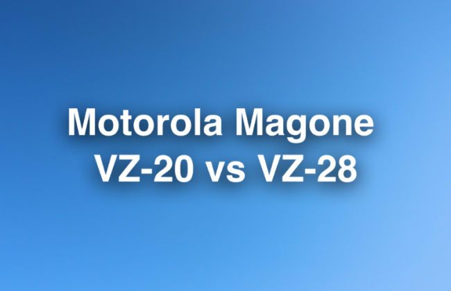 So sánh máy bộ đàm Motorola Magone VZ20 và VZ-28