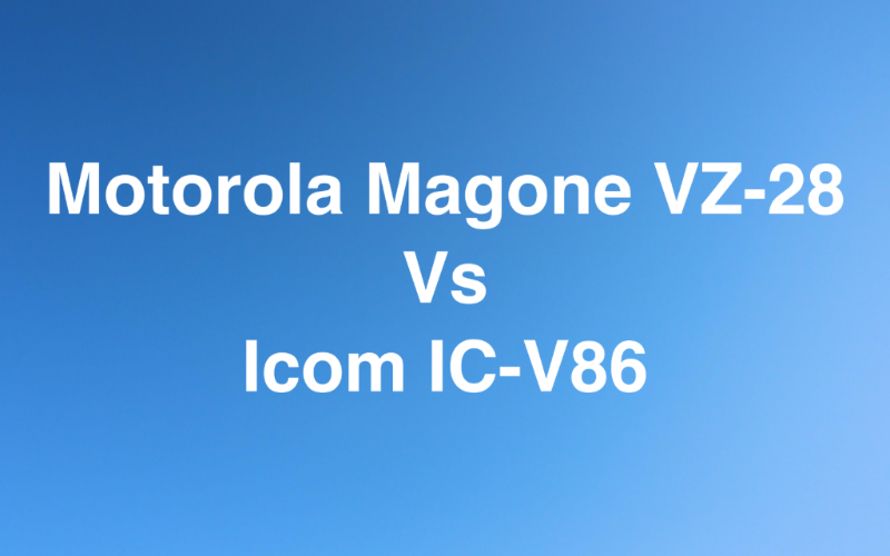 So sánh bộ đàm Motorola Magone VZ-28 với Icom IC-V86