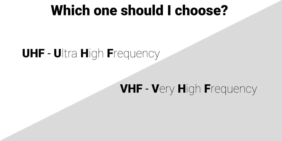 UHF vs VHF - Tìm hiểu về tần số vô tuyến mà bộ đàm của bạn sử dụng